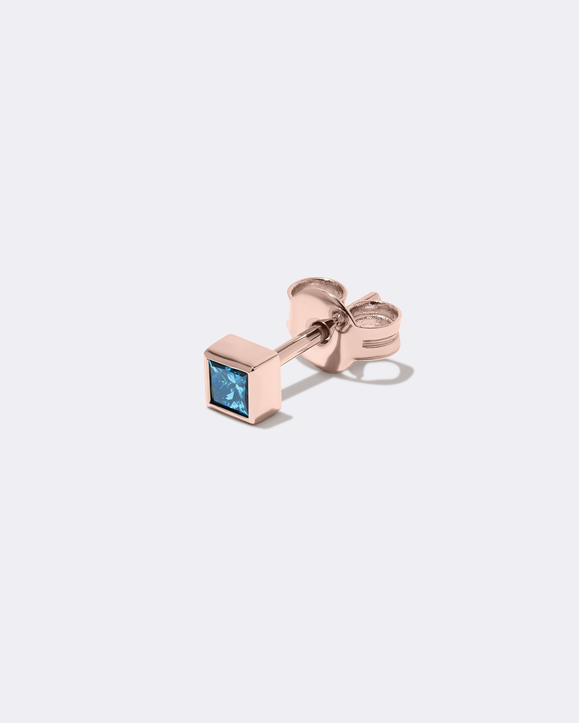 Deep ocean accent mono-earring