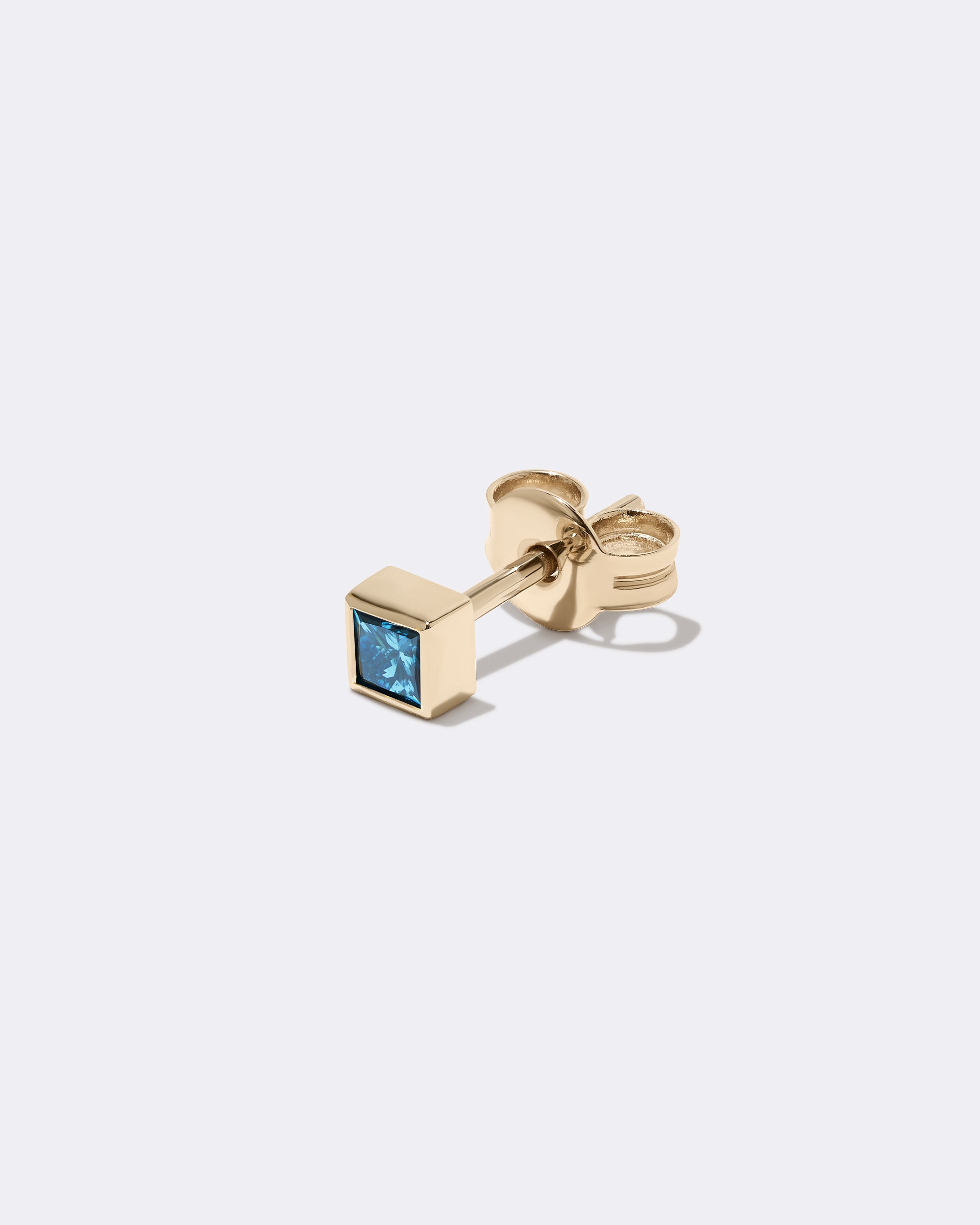 Deep ocean accent mono-earring