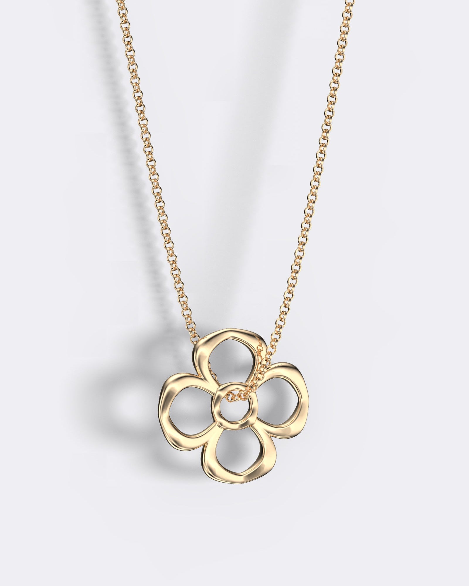 Little Barcelona rose golden necklace