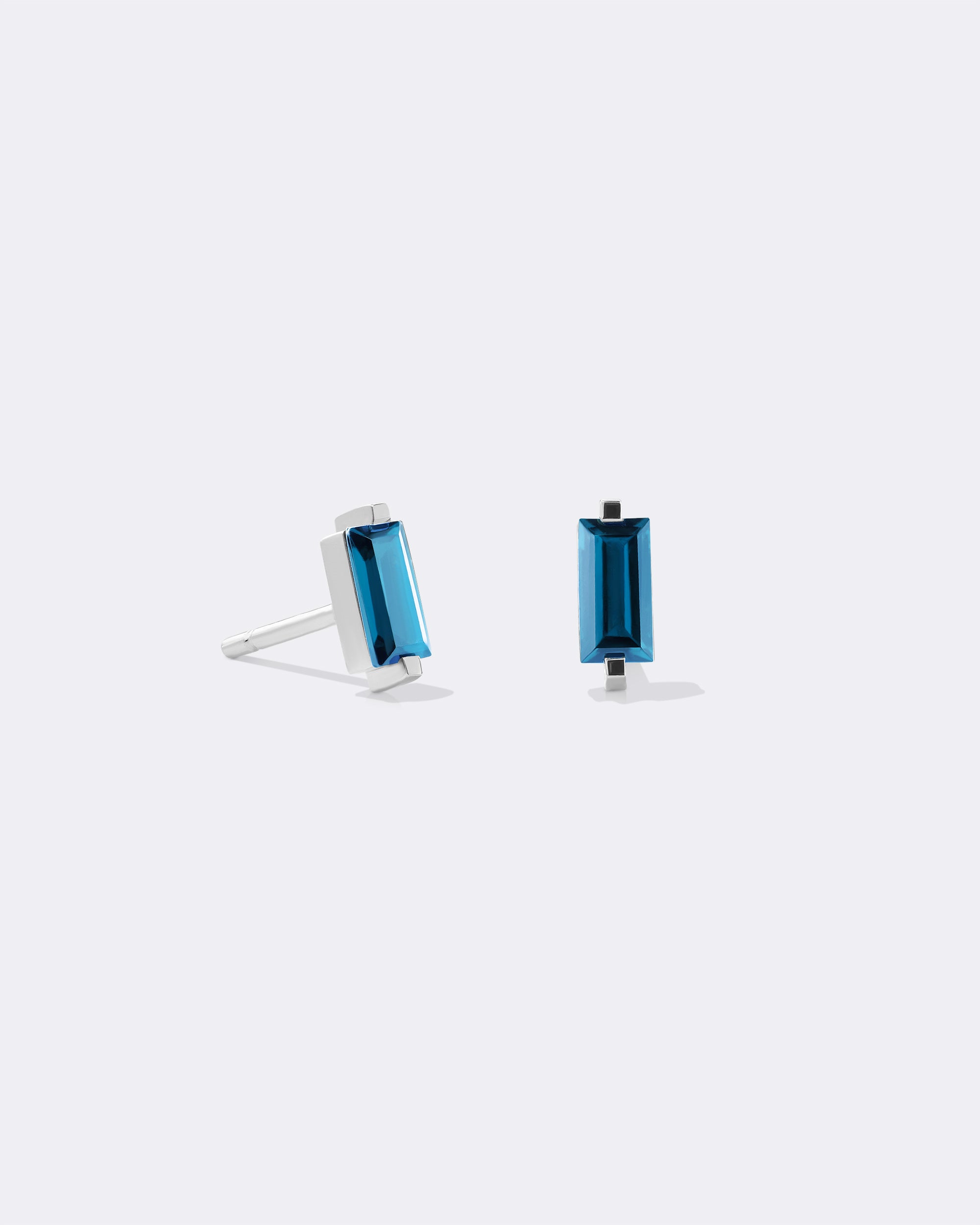 White gold My color London topaz earrings