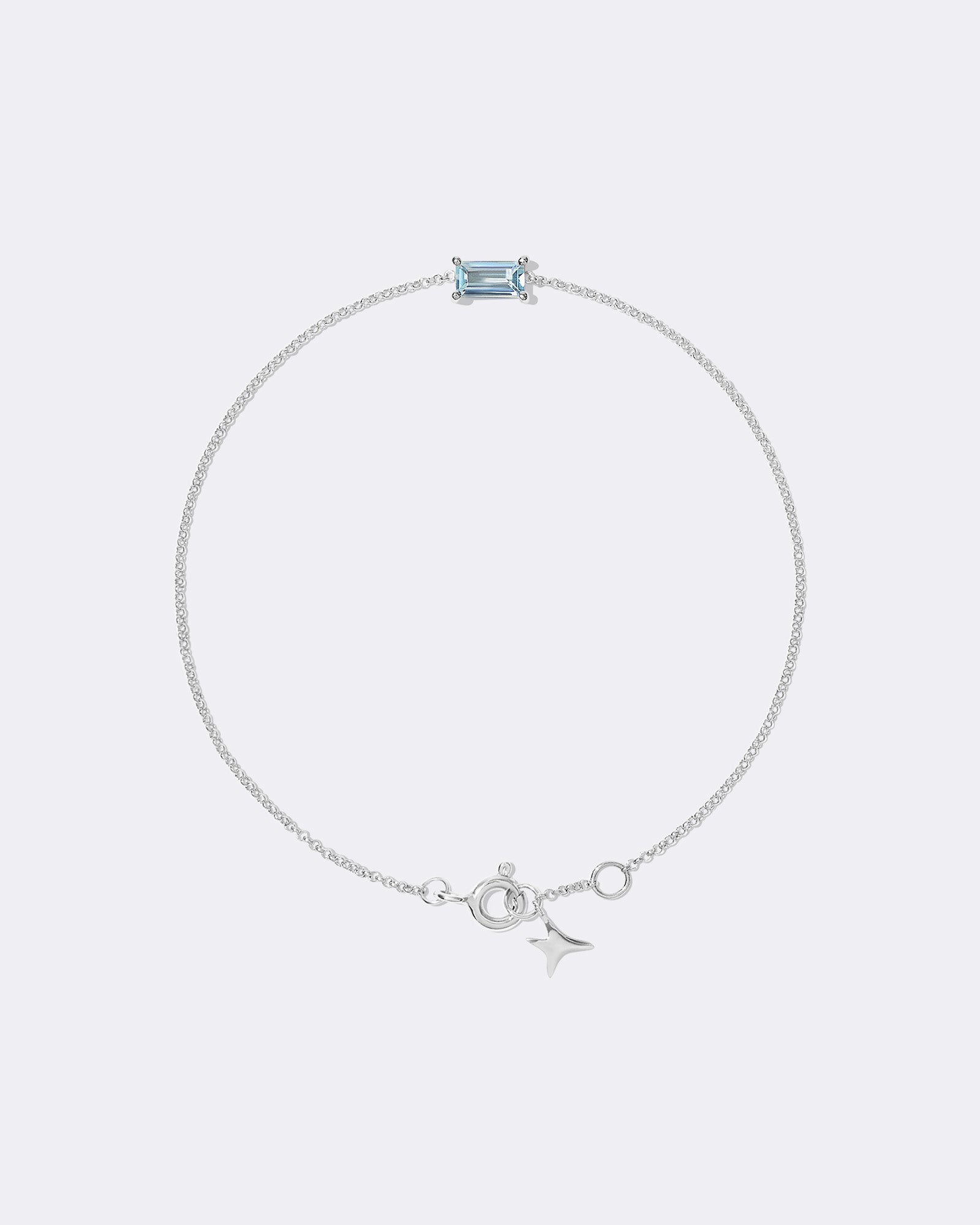 Pulsera My Color Sky Topaz en oro blanco