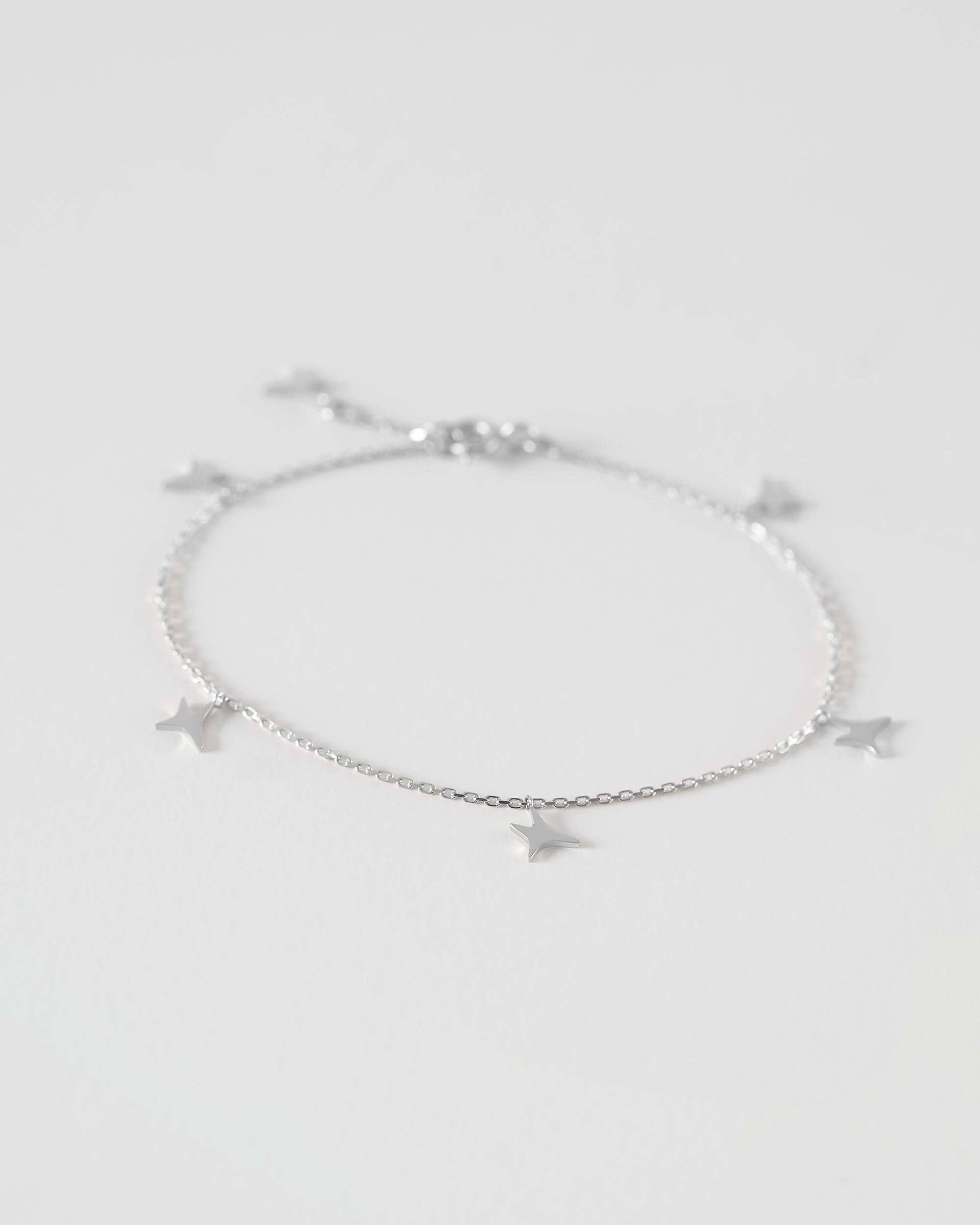 White gold AUMI stars bracelet