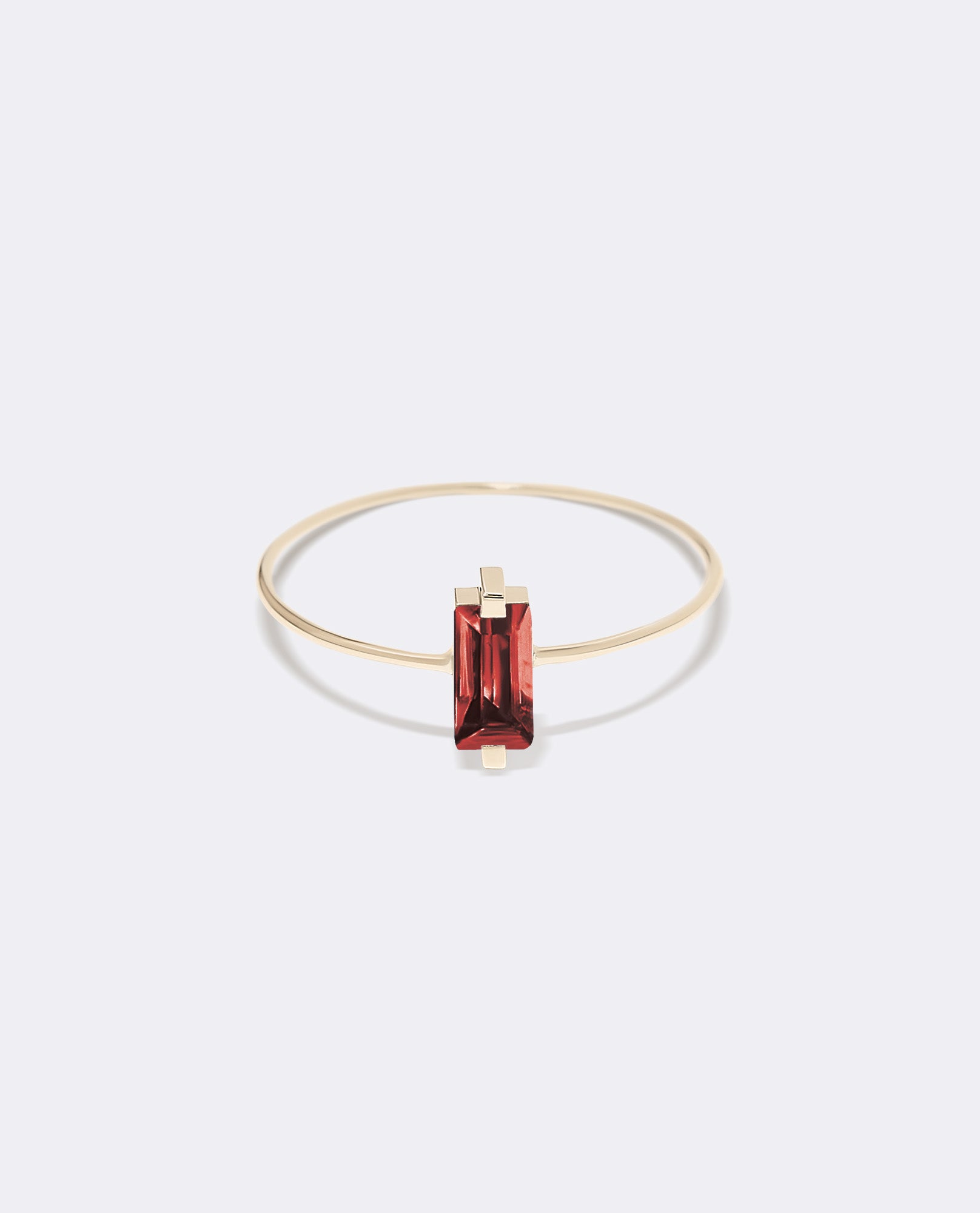 Yellow gold My color garnet ring
