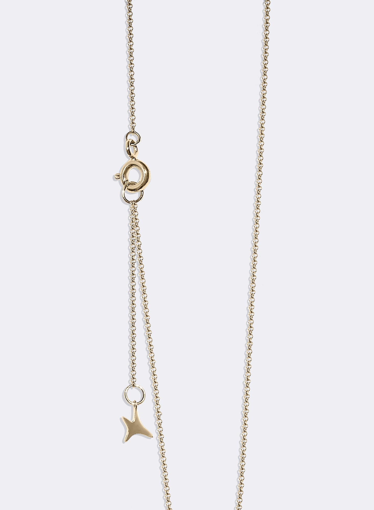 Yellow gold Big aumi star necklace