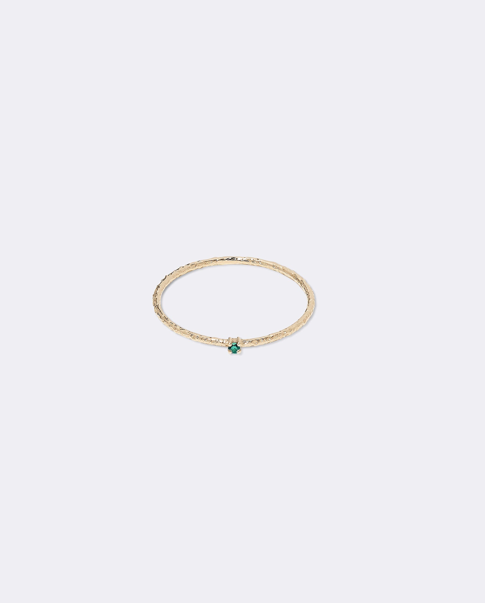 Yellow gold textured ring