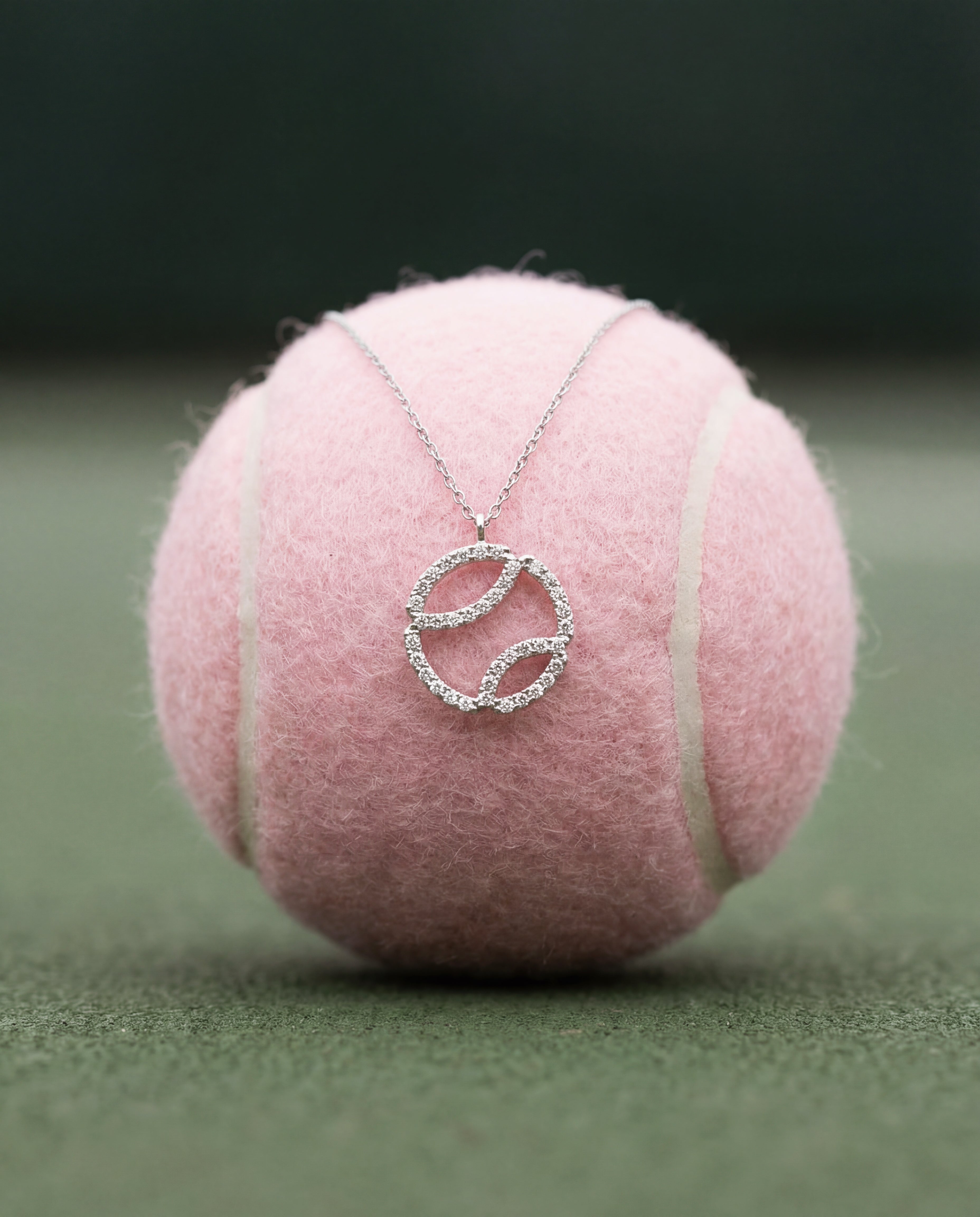 Gold Court Ball Diamond Necklace