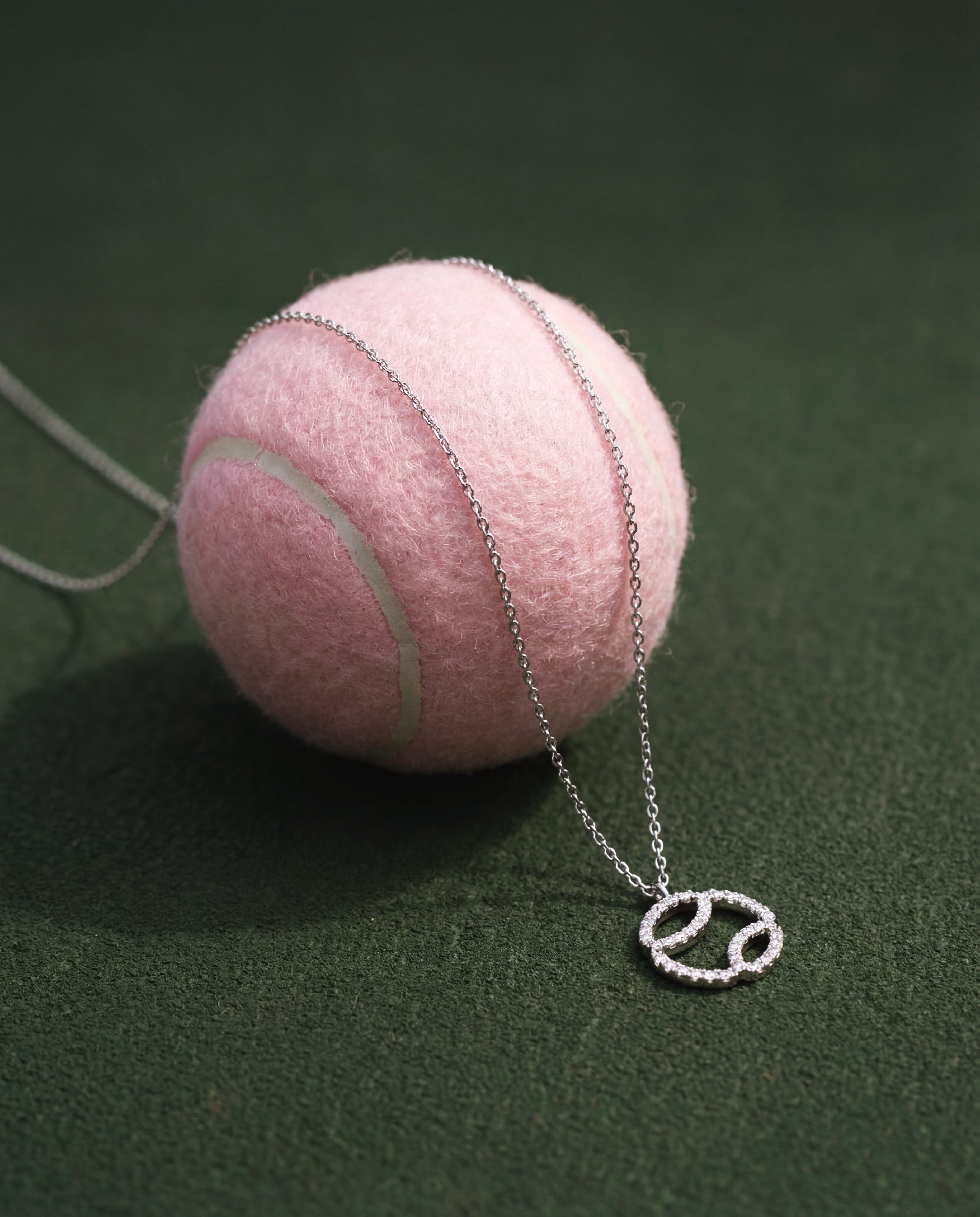 Gold Court Ball Diamond Necklace
