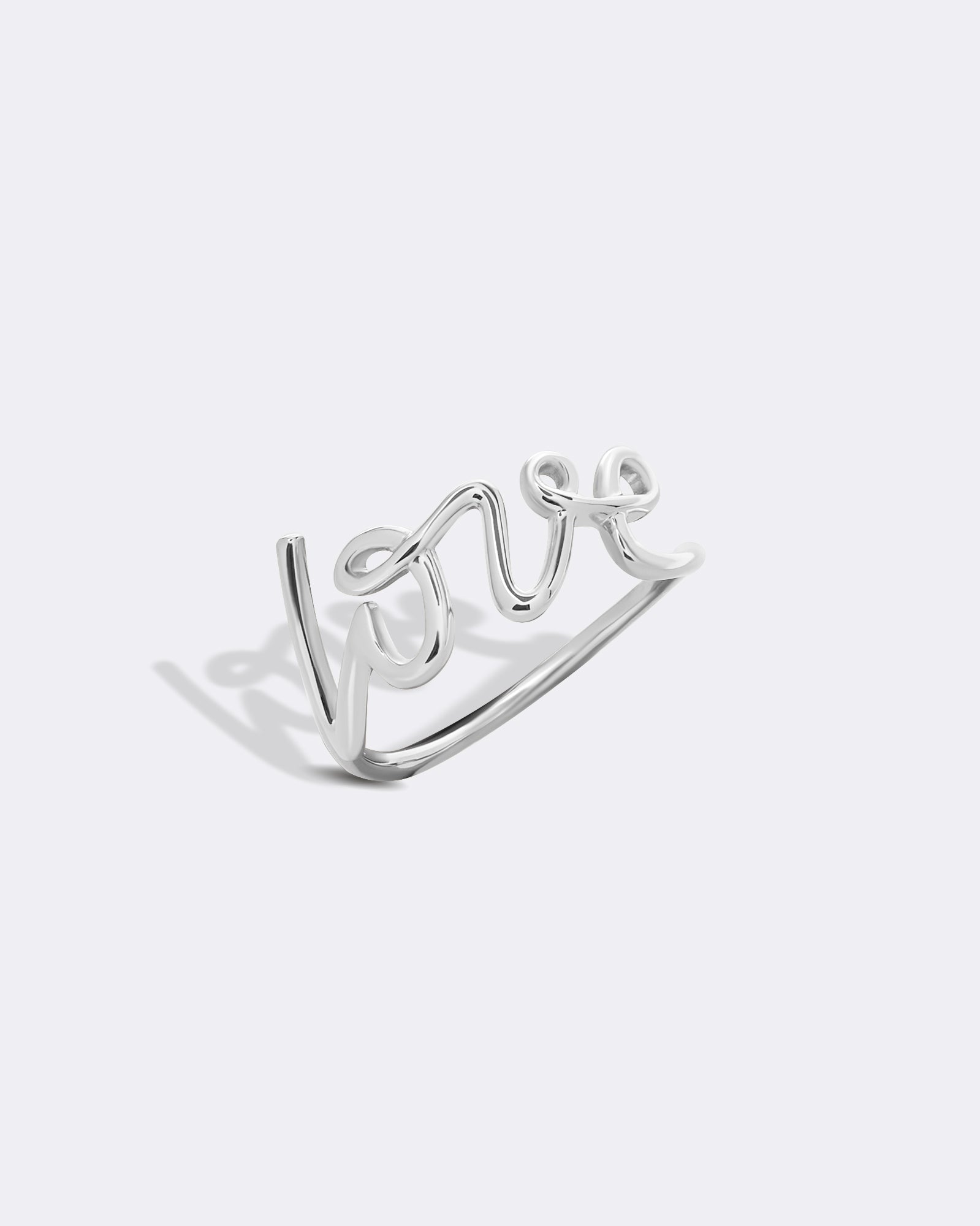 Love silver ring