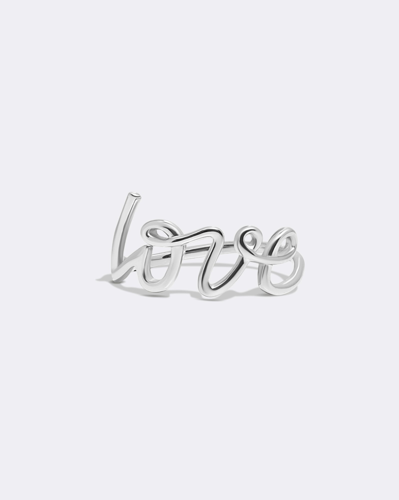 Love silver ring