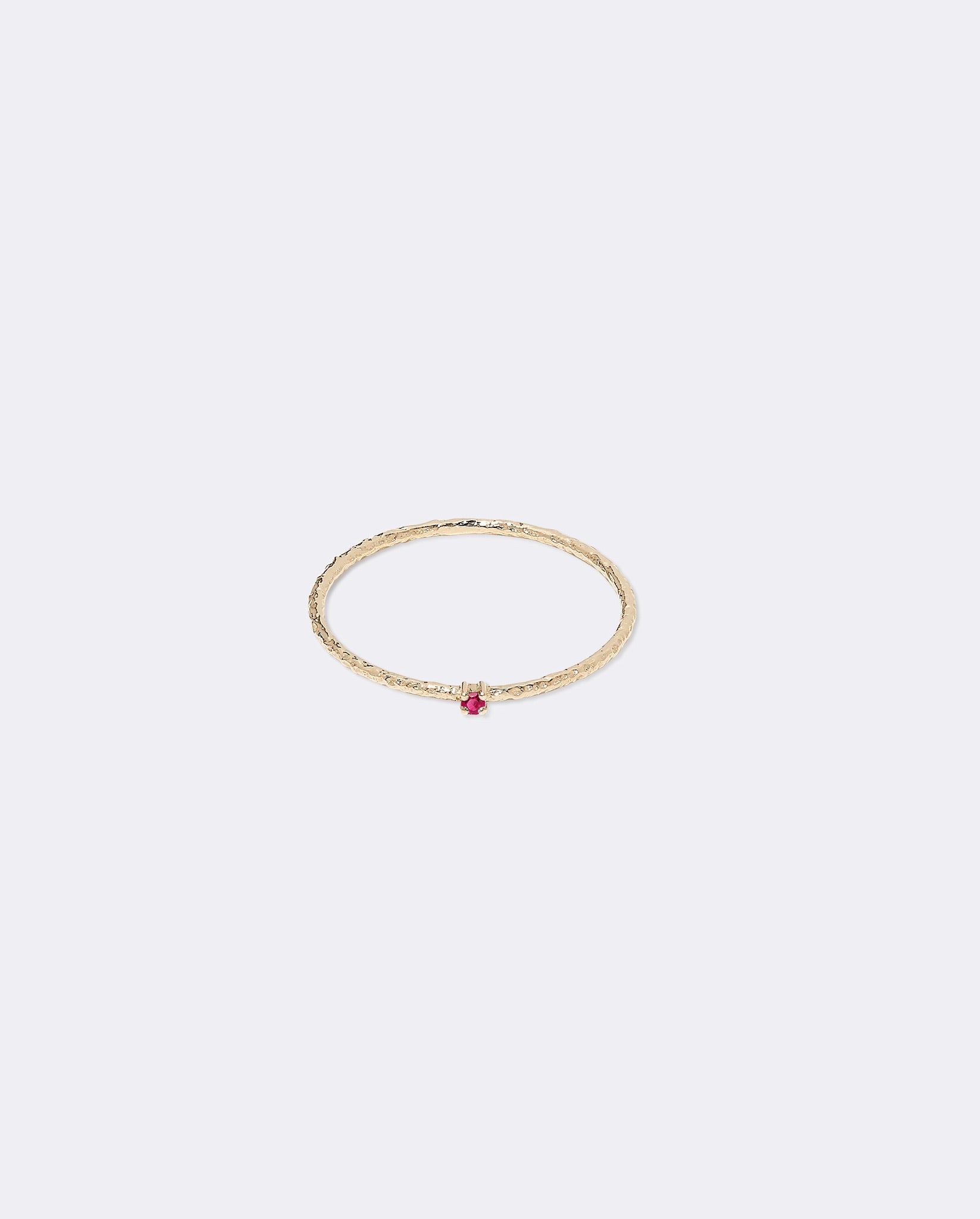 Yellow gold textured ring