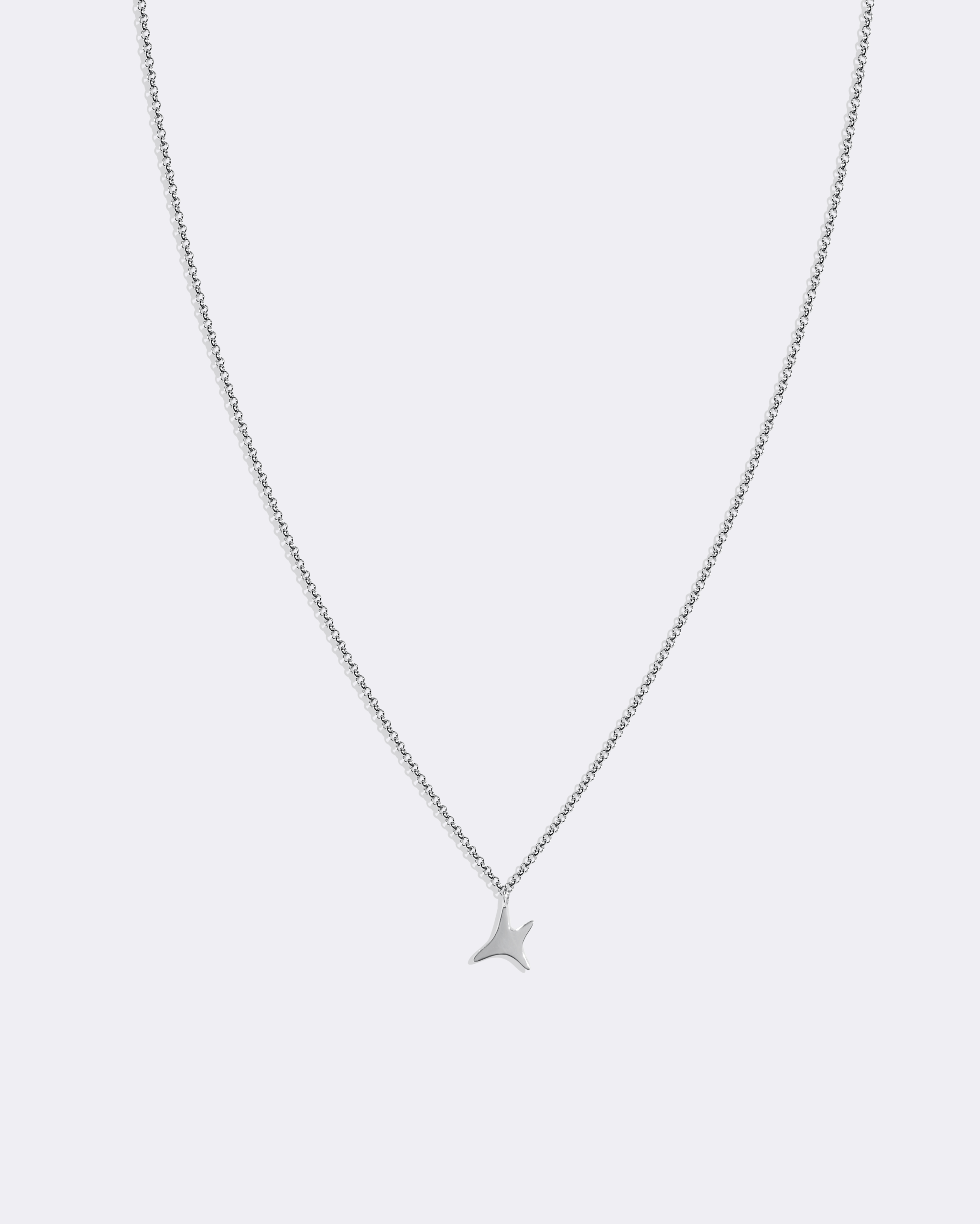 White gold aumi star necklace