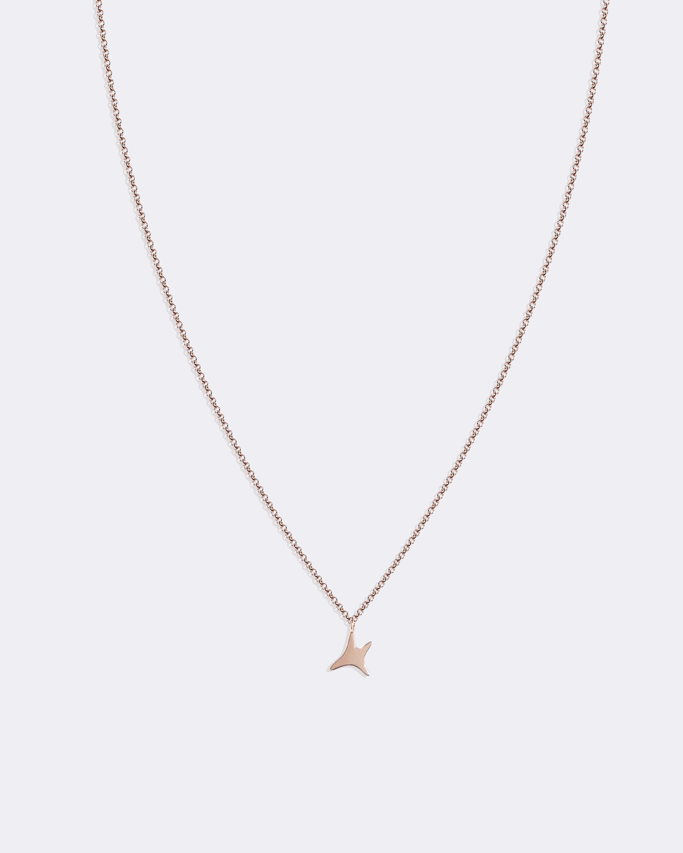 Collar de estrella Aumi en oro rosa