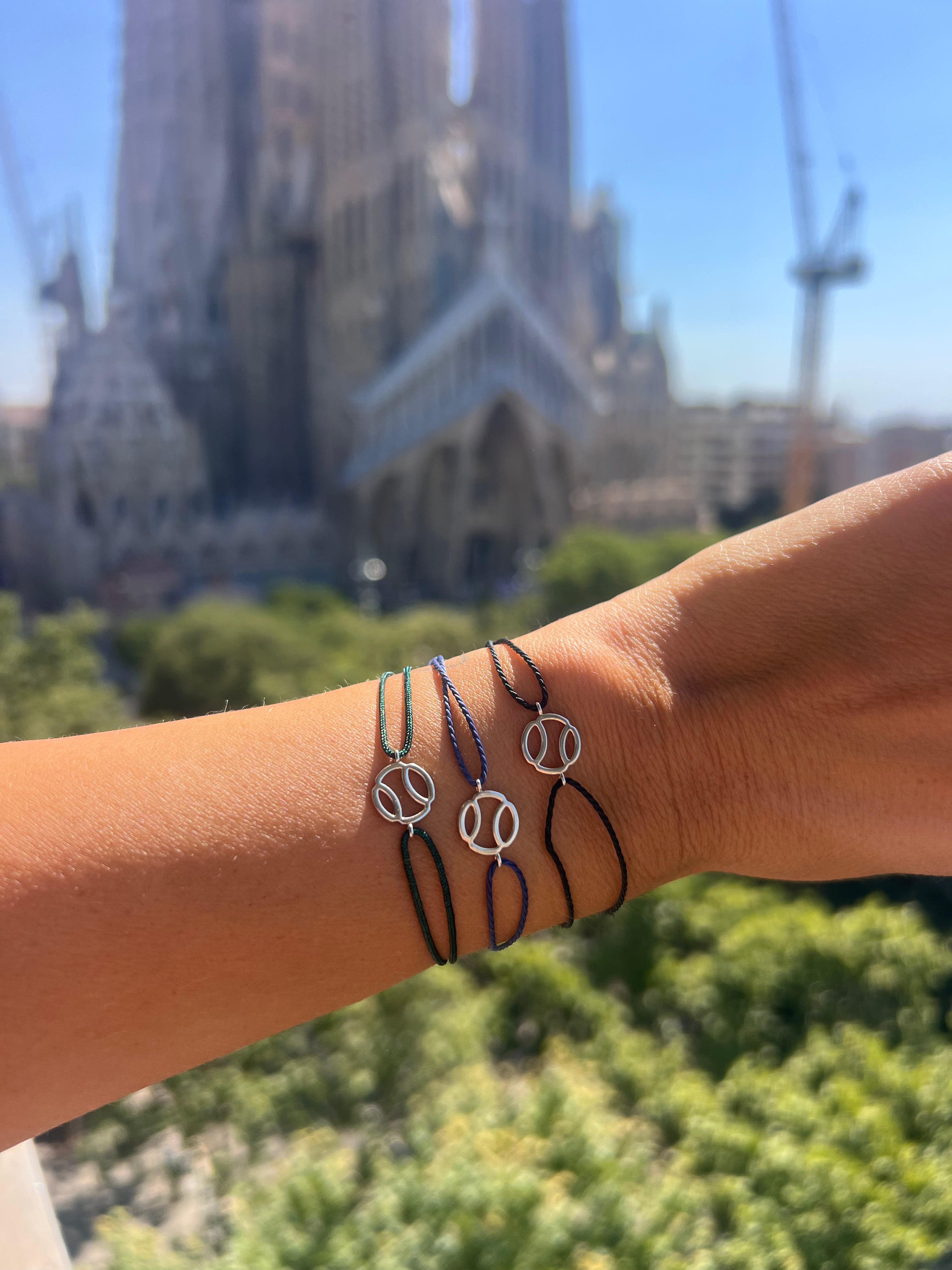 Silver Court Ball Minimalist Bracelet