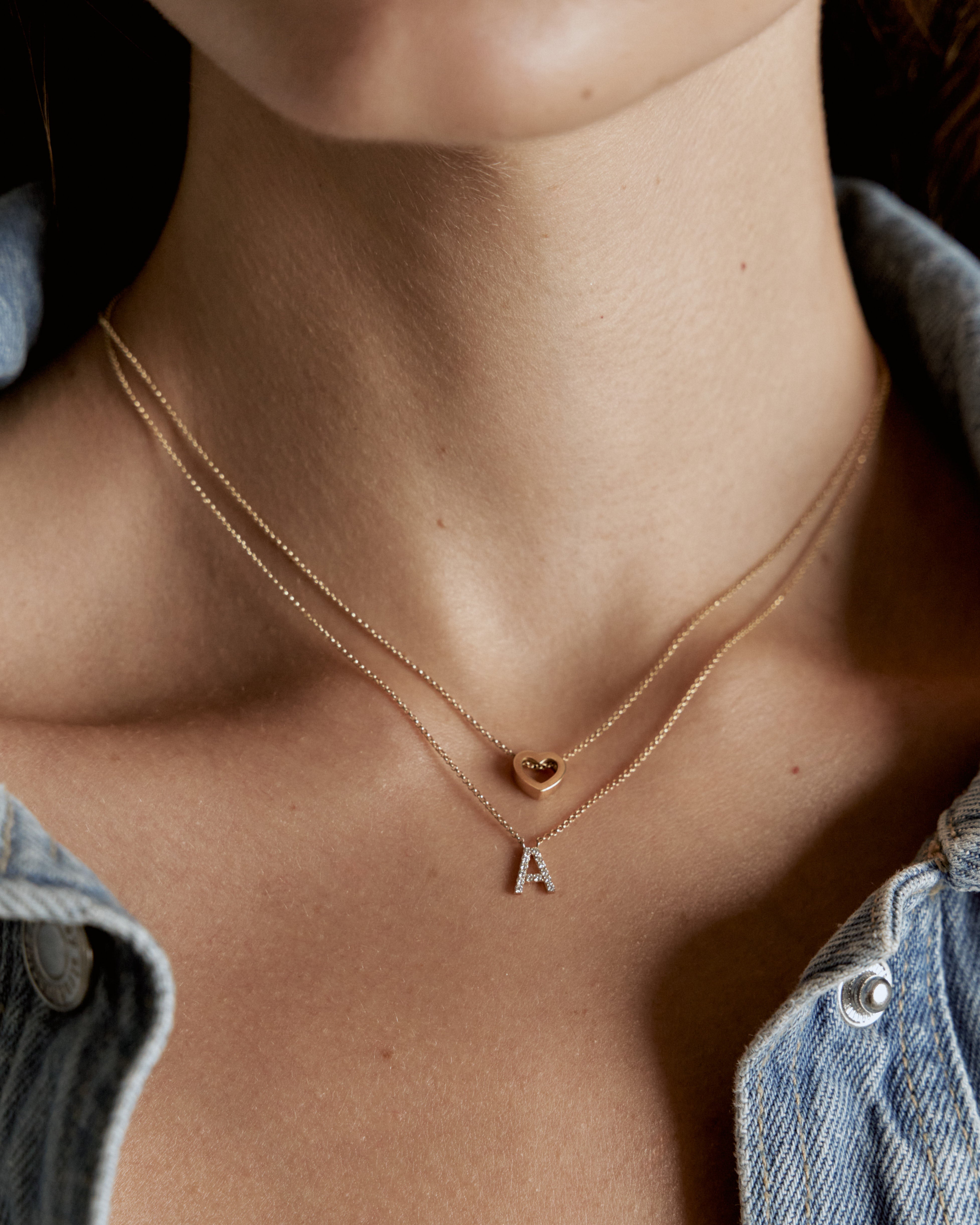 Yellow gold Heart necklace