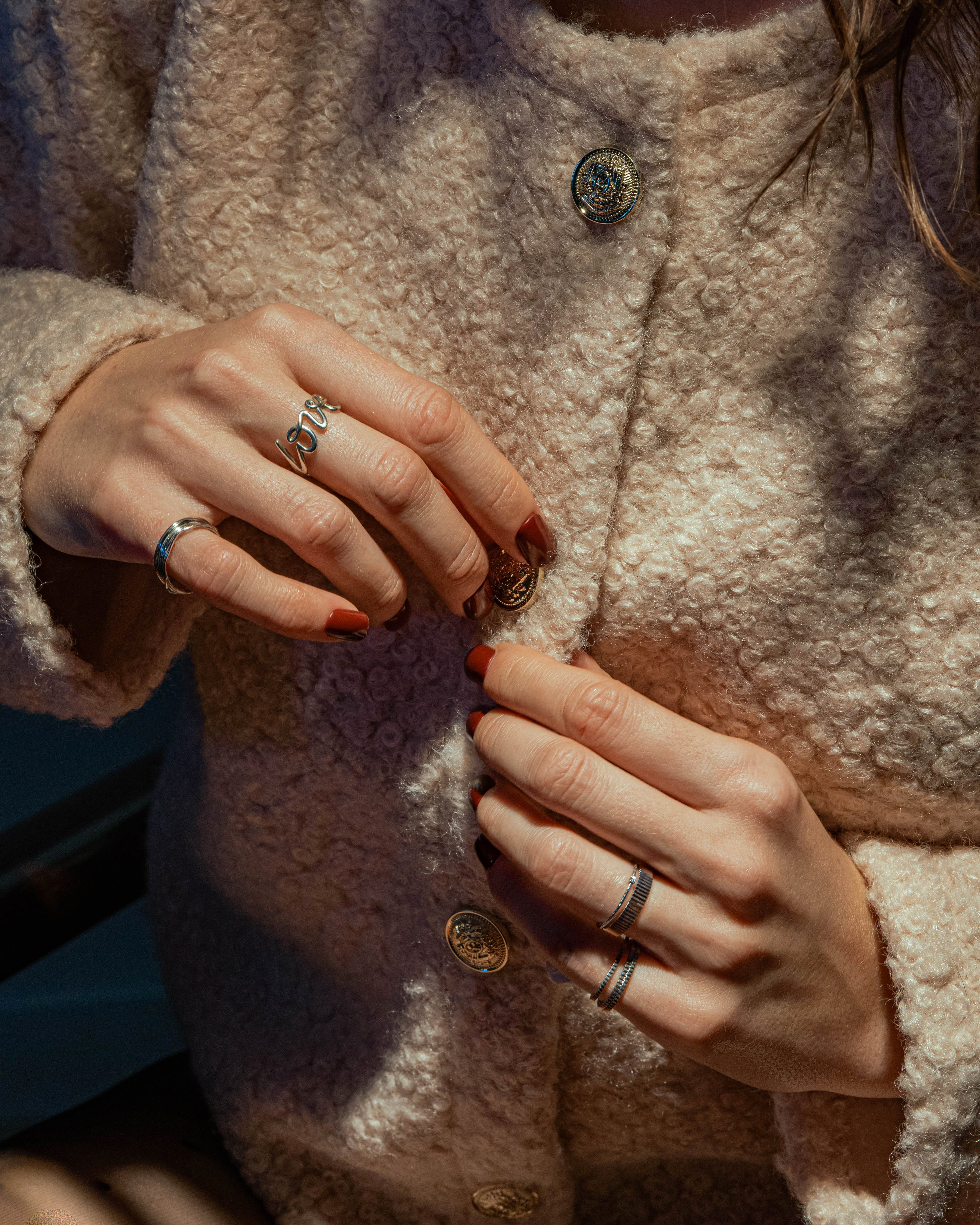Love silver ring