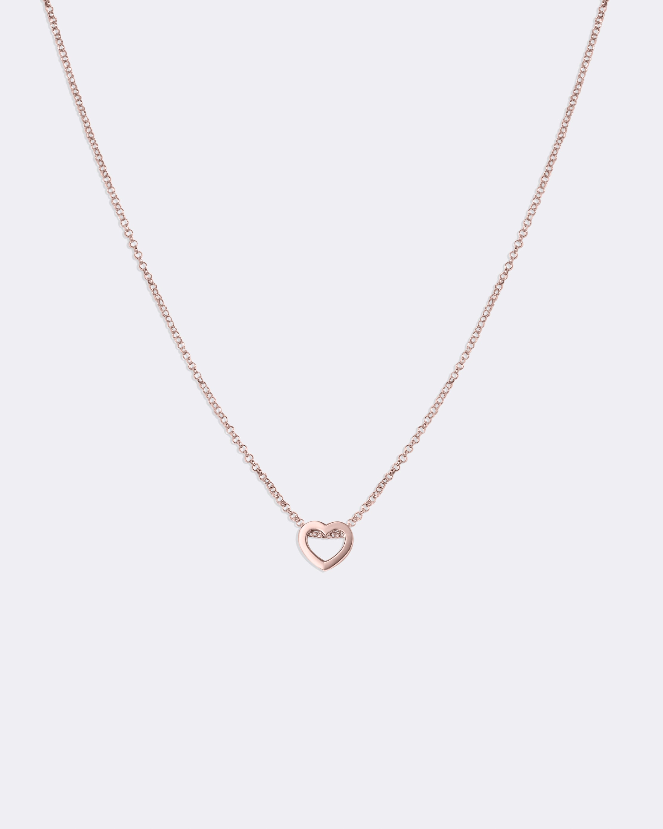 Rose gold Heart necklace