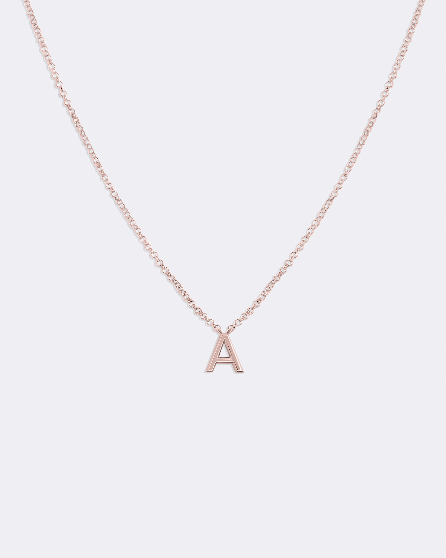 Rose gold Letters necklace