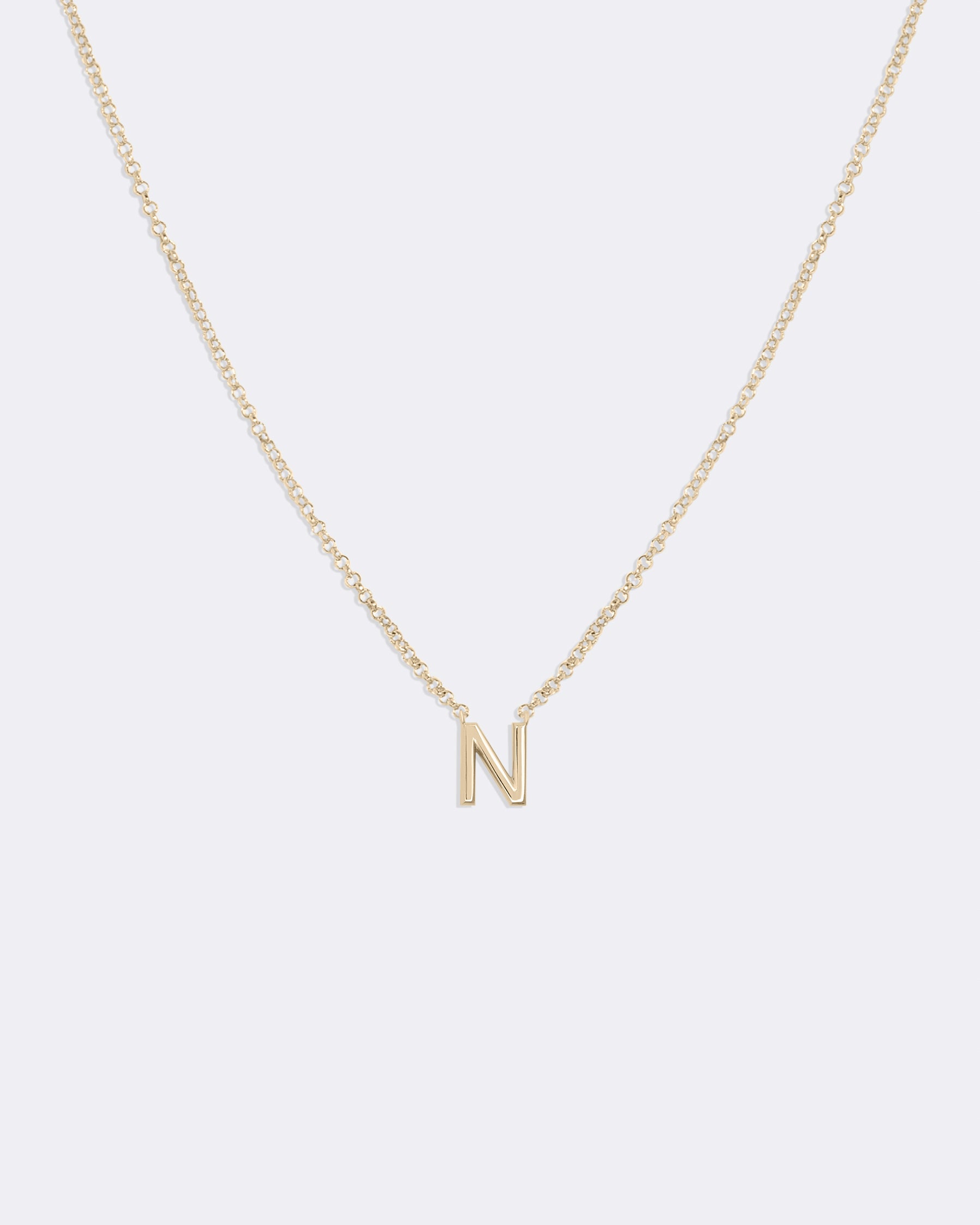 Yellow gold Letters necklace