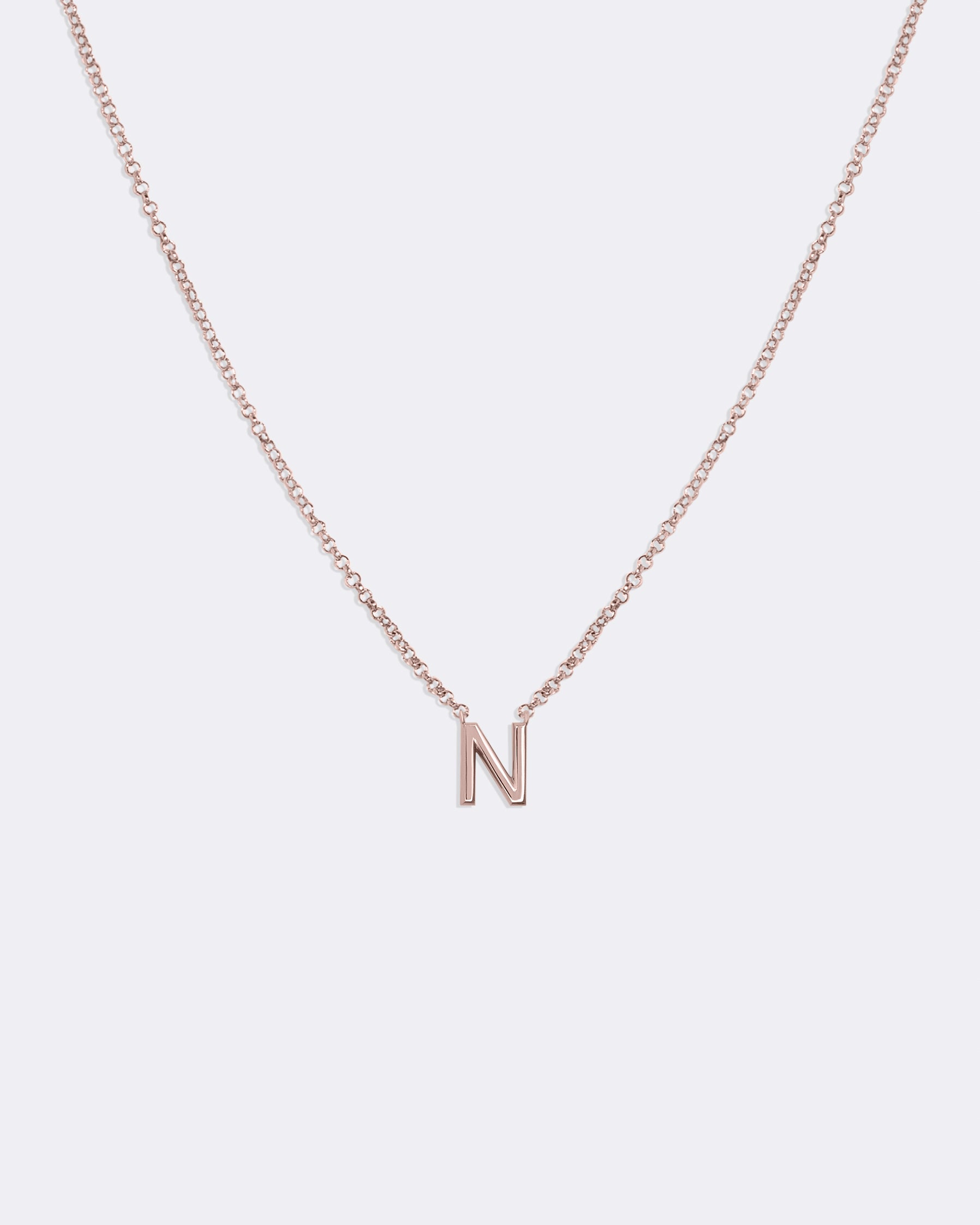 Rose gold Letters necklace