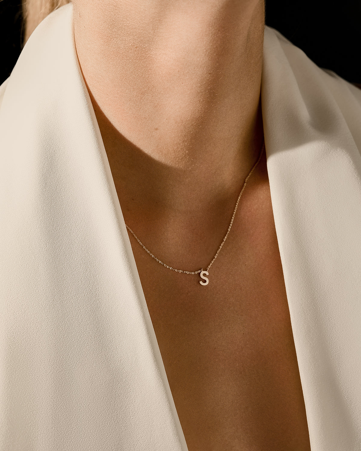 Yellow gold Letters necklace