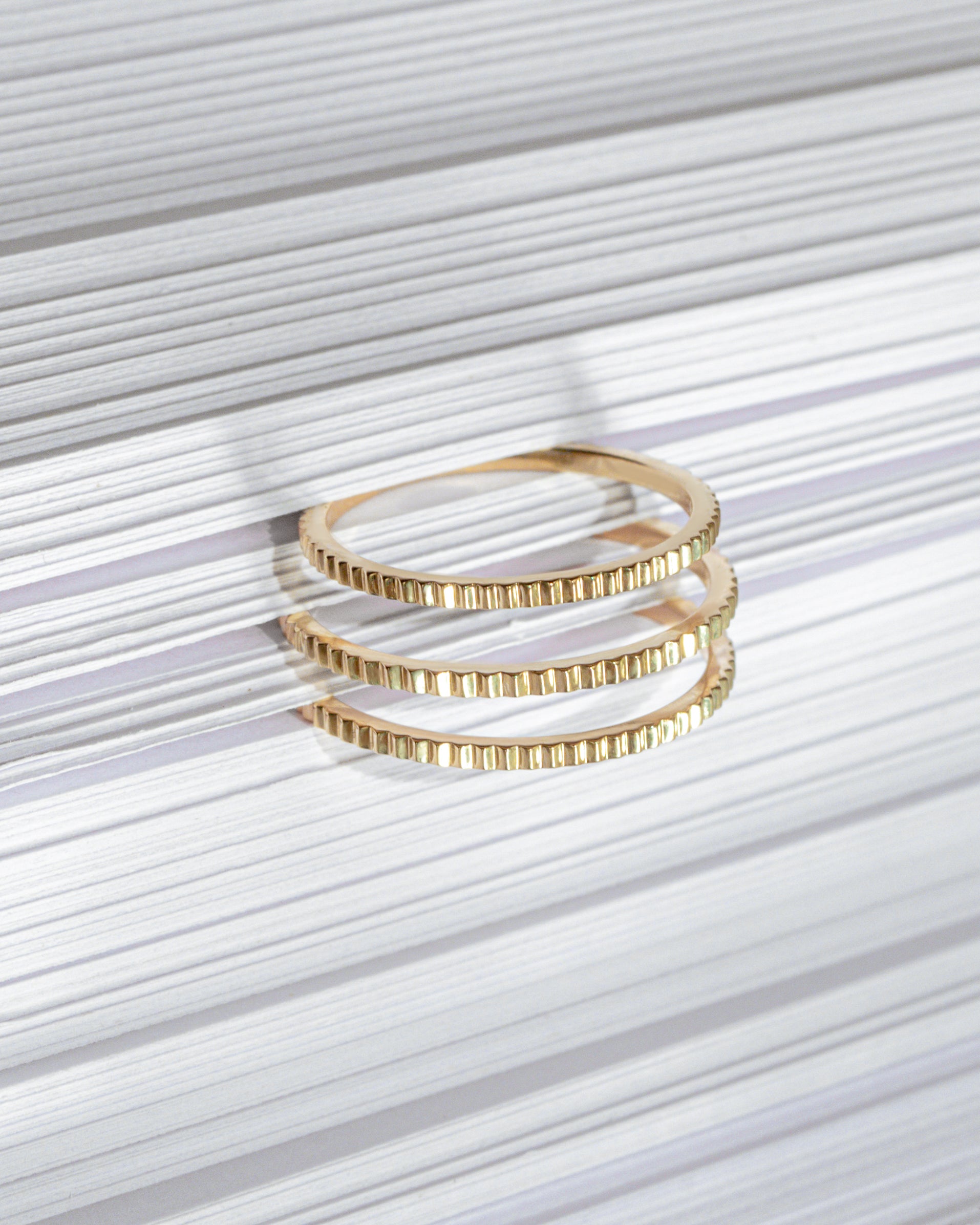 Yellow gold coin ring