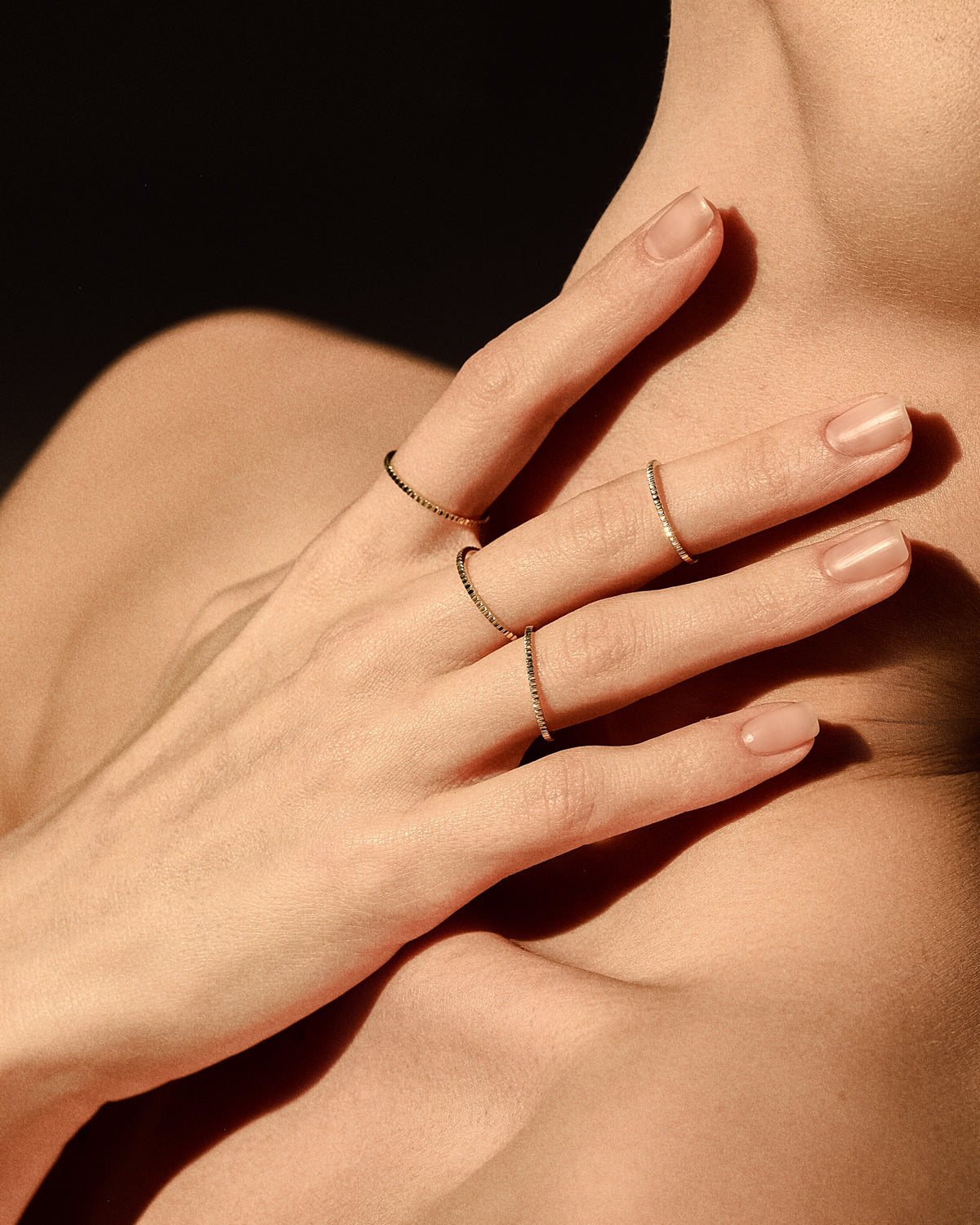 Yellow gold coin ring
