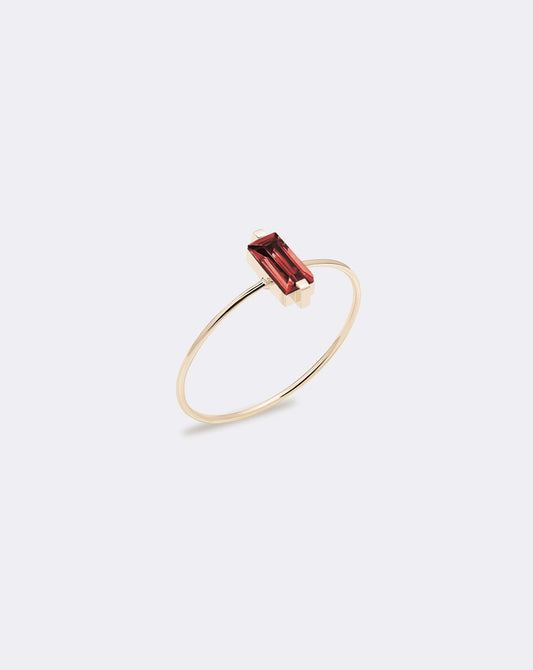 Yellow gold My color garnet ring