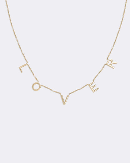 CUSTOM Yellow gold TATTOO necklace