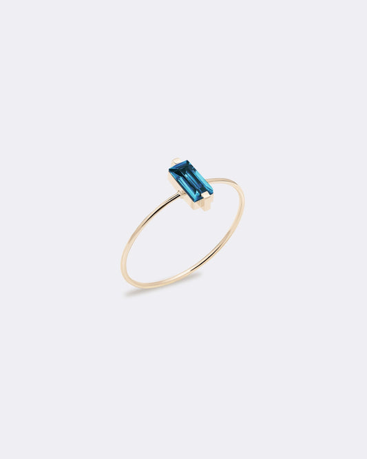 Yellow gold My color London topaz ring