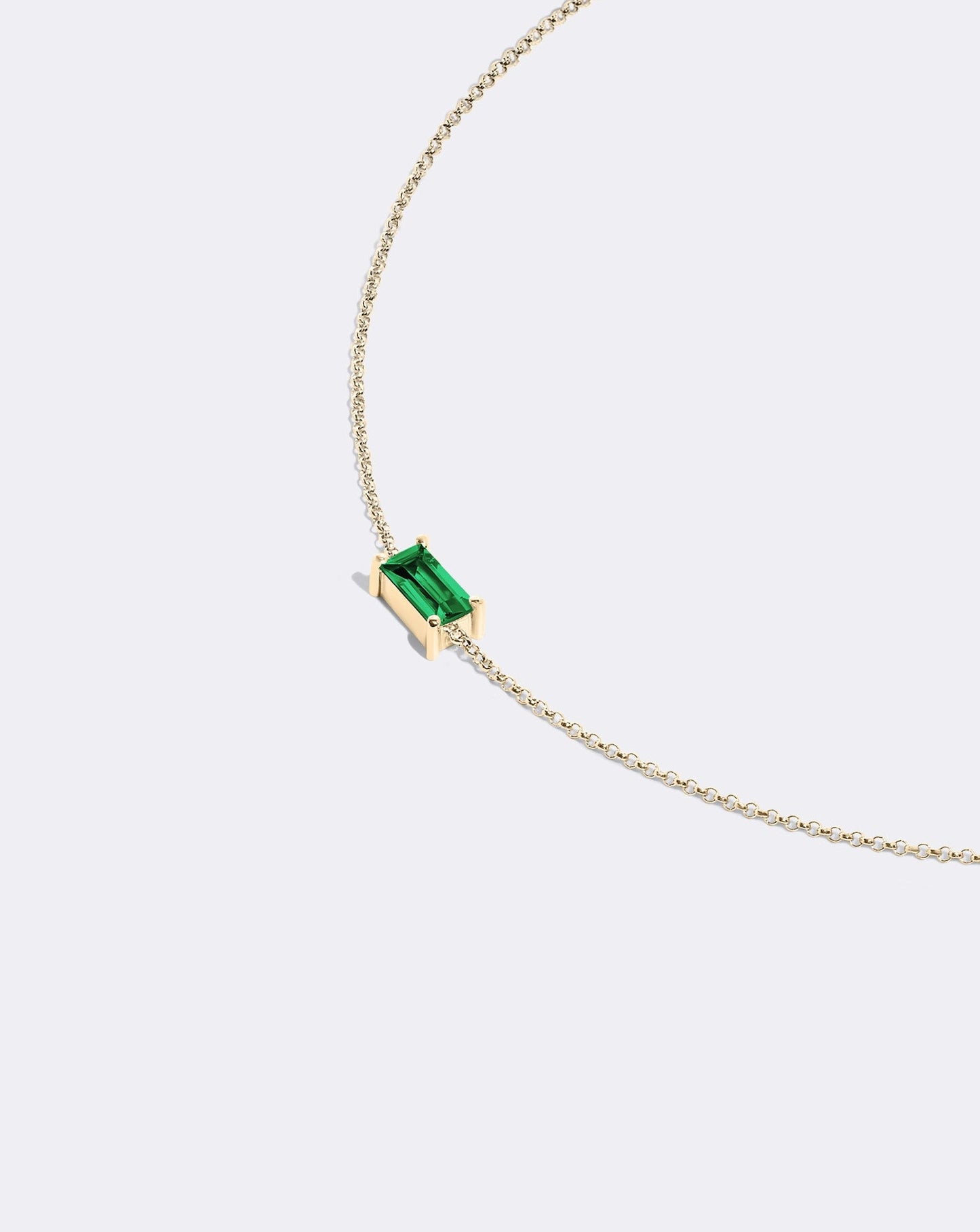 Yellow gold My color emerald bracelet