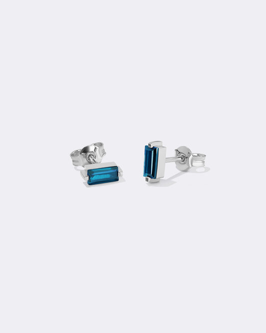 White gold My color London topaz earrings