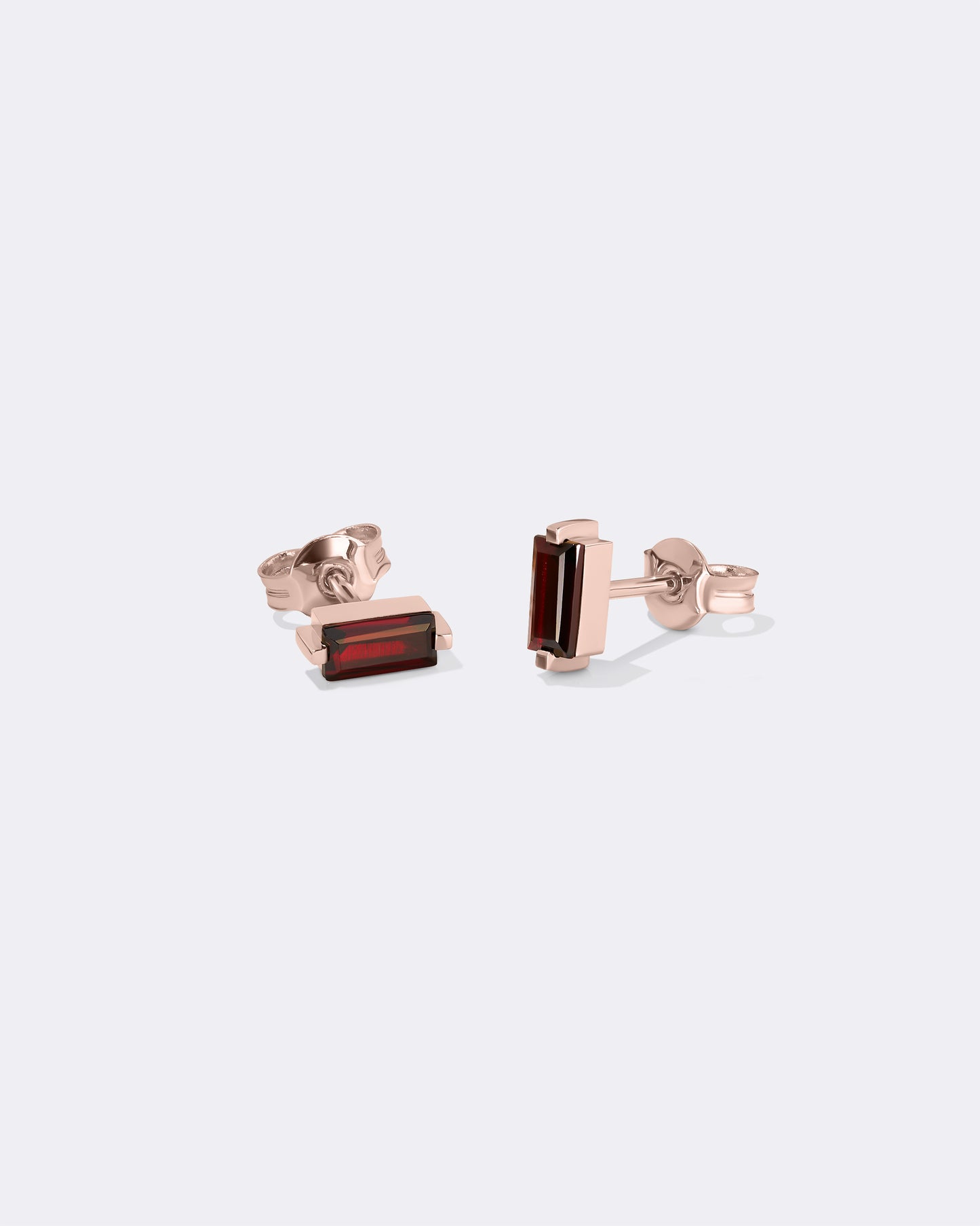 Pendientes My color granate oro rosa