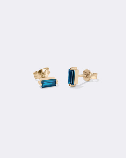 Yellow gold My color London topaz earrings