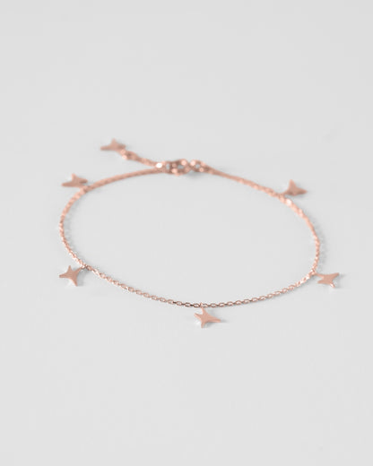 Rose gold AUMI stars bracelet