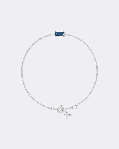 White gold My color London topaz bracelet