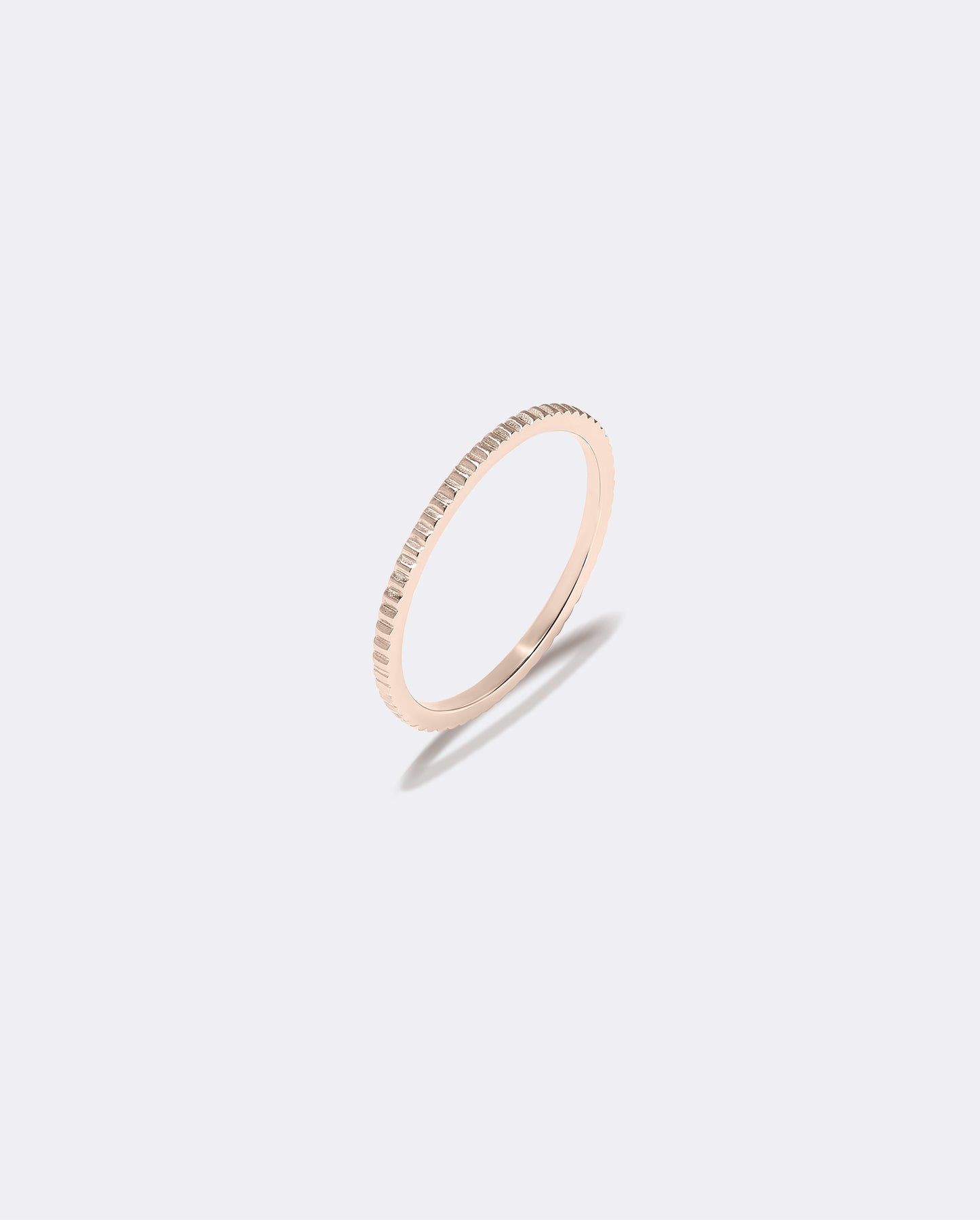 Rose gold coin ring