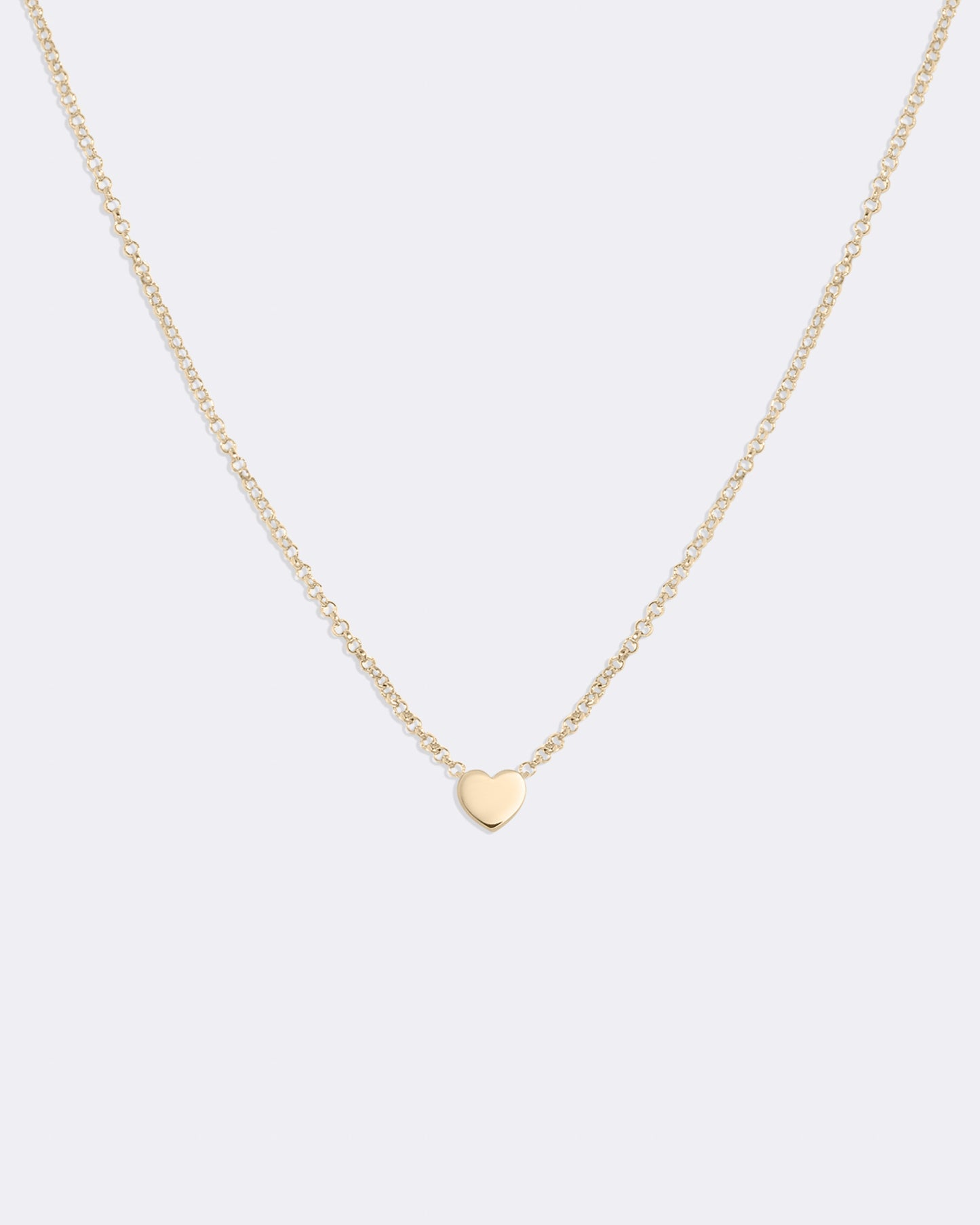 Yellow gold Turquoise heart necklace