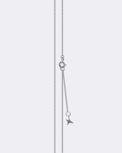 White gold Big aumi star necklace