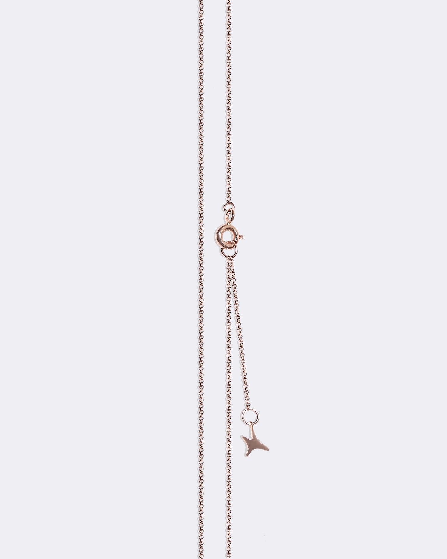 Rose gold aumi star necklace