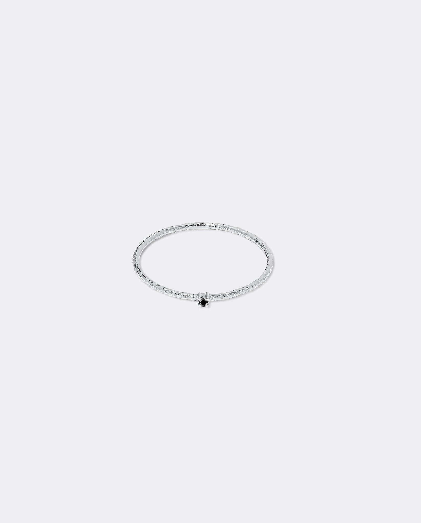 White gold textured ring