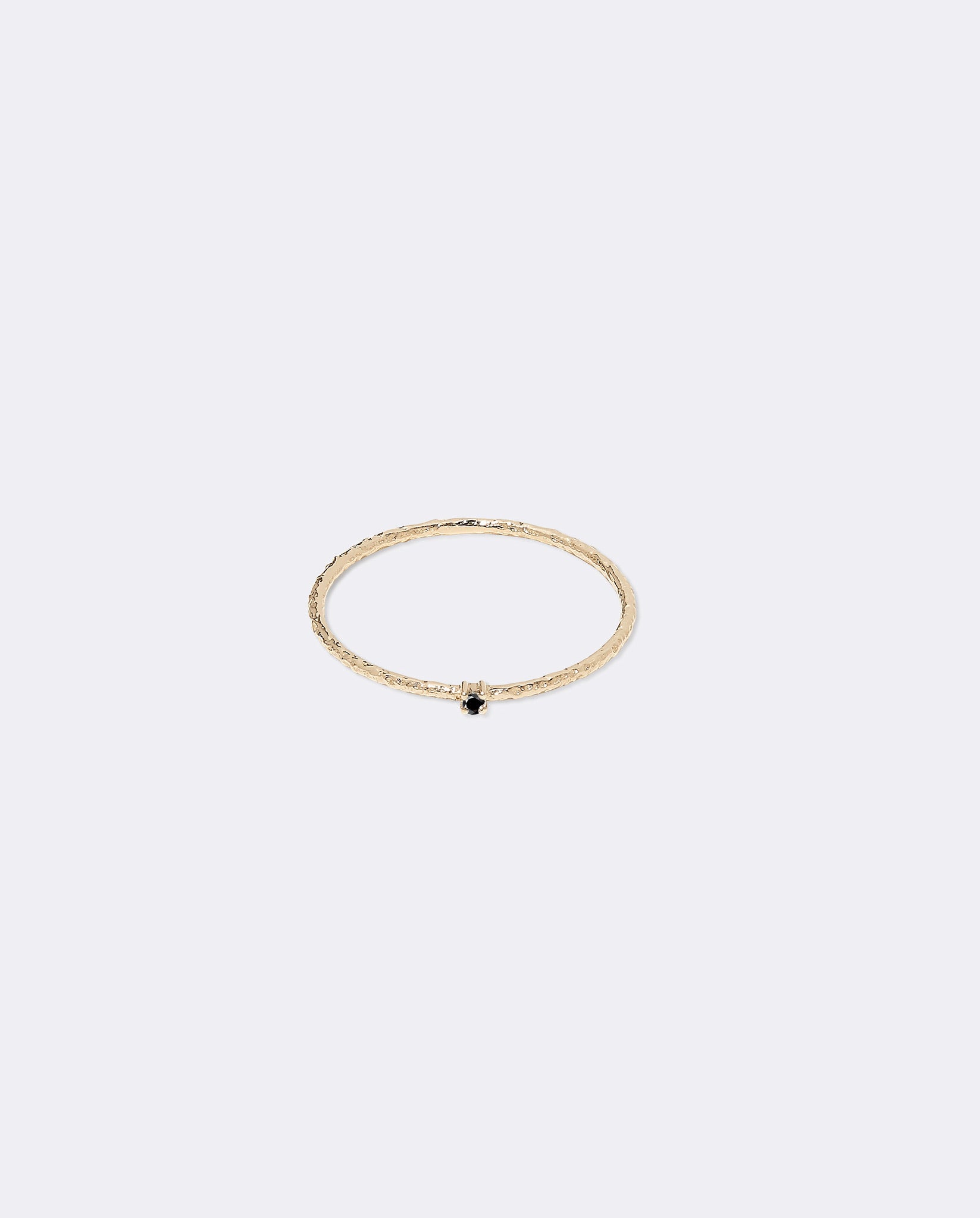 Yellow gold textured ring