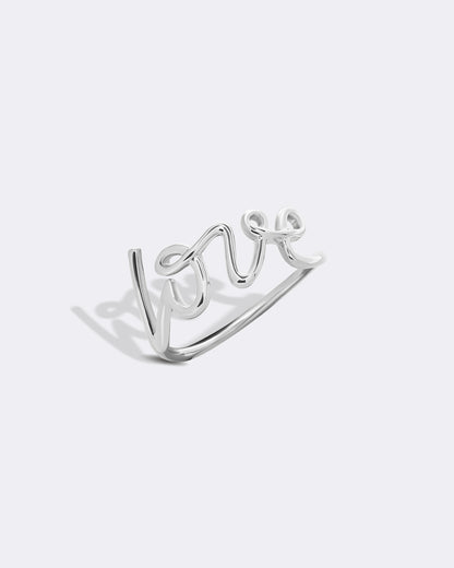 Bague Love en argent