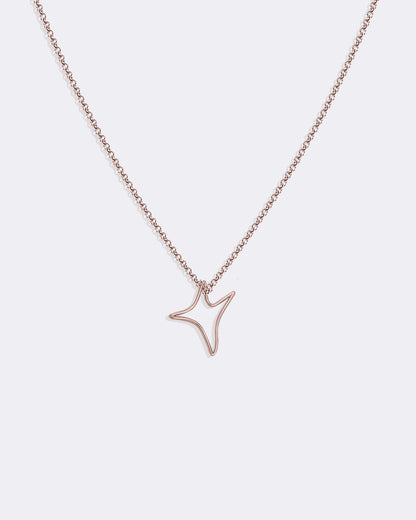 Collier grande étoile Aumi en or rose