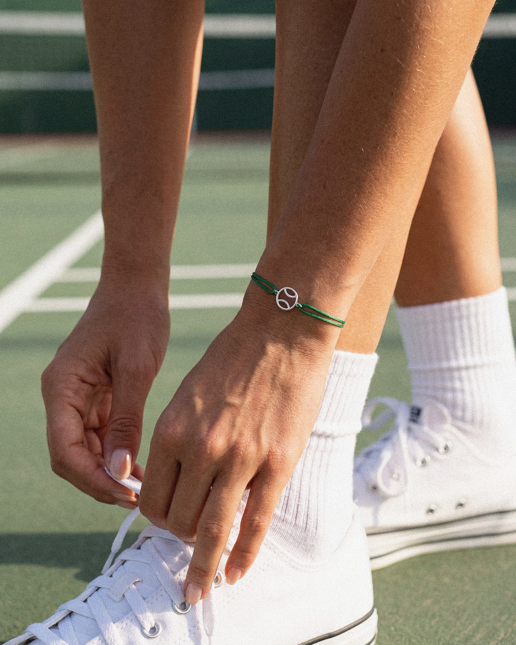 Silver Court Ball Minimalist Bracelet