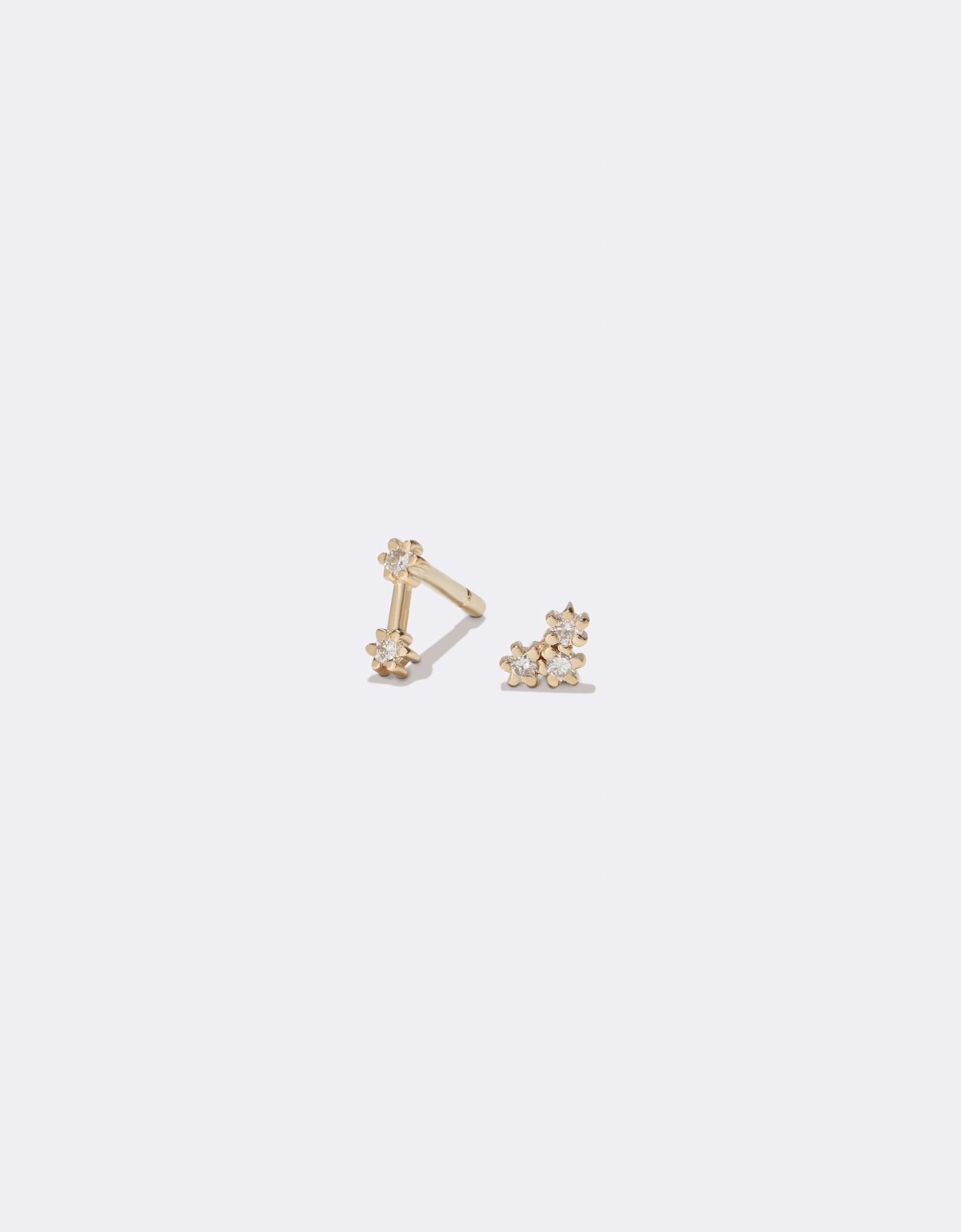 Boucles d'oreilles constellation en or jaune