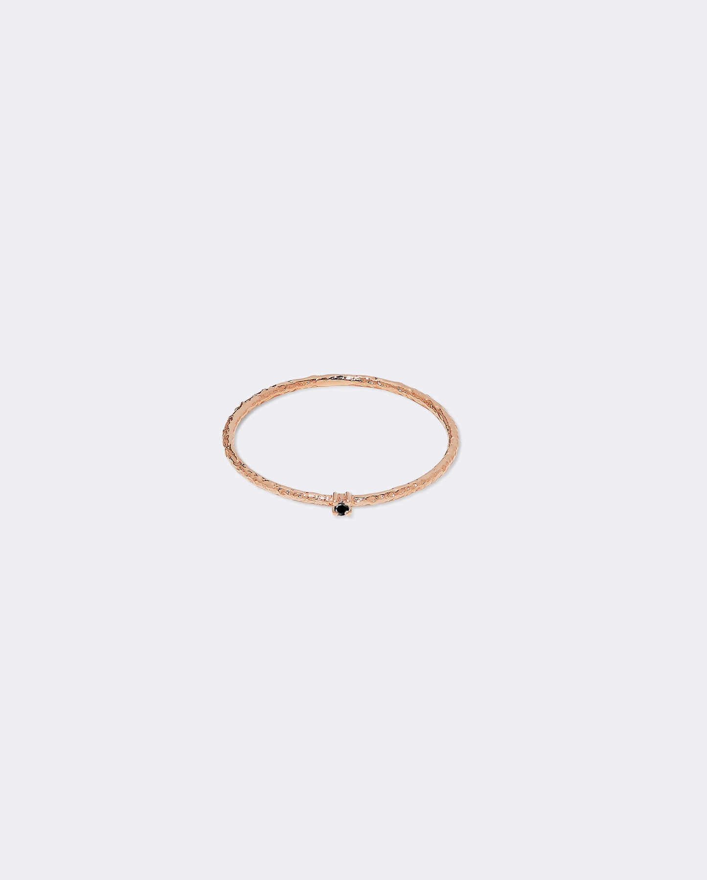 Rose gold textured ring