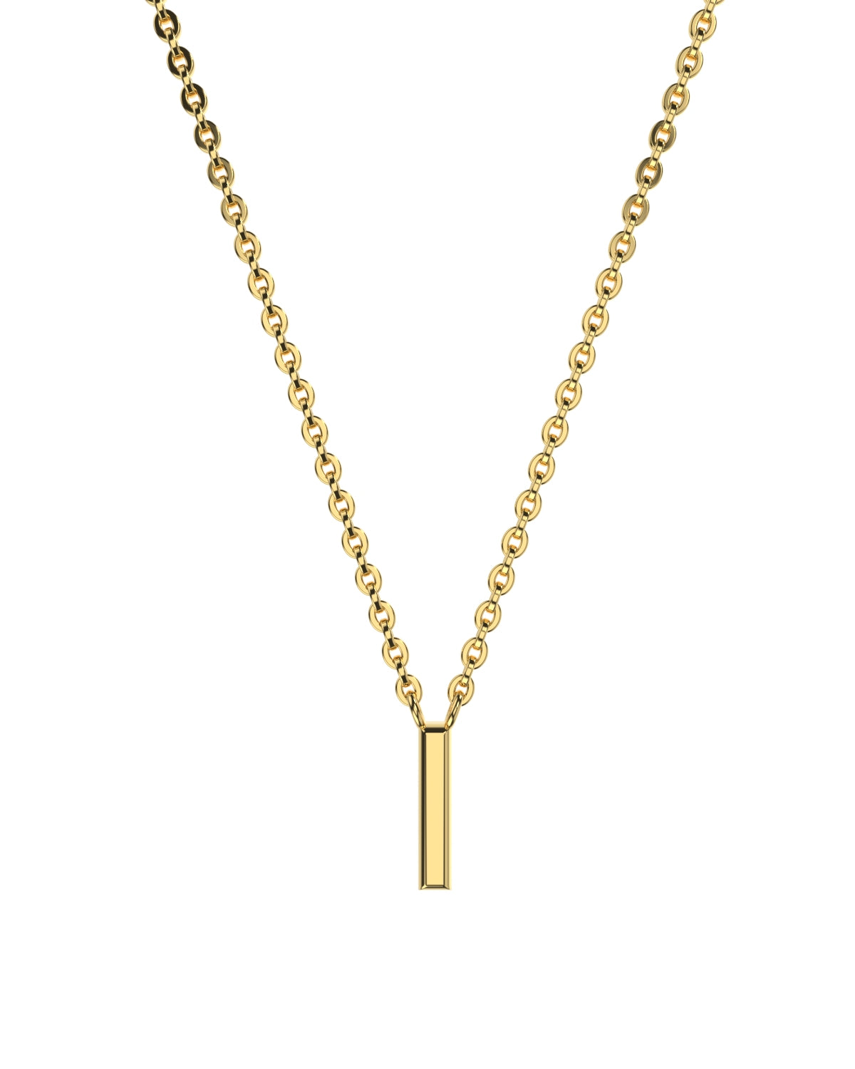 Yellow gold Letters necklace