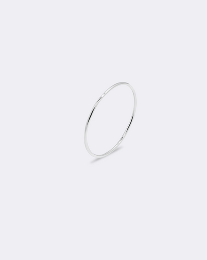 Bague la plus simple en or blanc