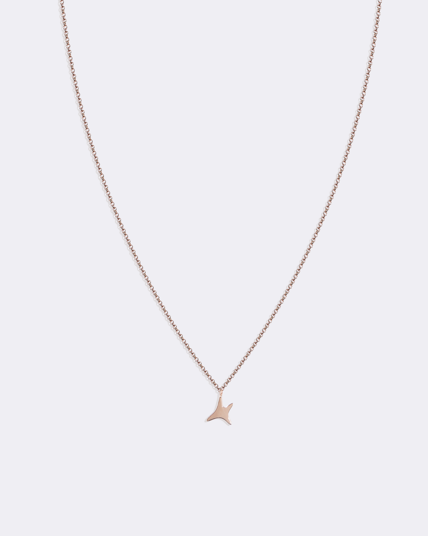 Rose gold aumi star necklace