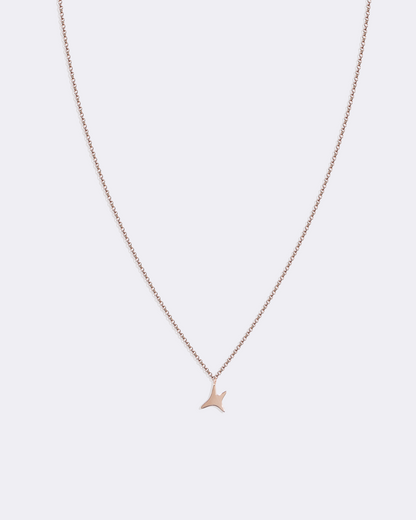 Rose gold aumi star necklace